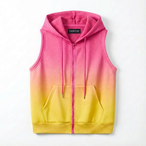 Chaleco con Capucha sin Mangas para Mujer, Elegante, con Cremallera, de Algodón Premium, Informal, Precio al por Mayor, Directo de Fábrica - Product Image 4