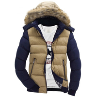 Parka d'hiver pour homme en gros au Canada, grande taille 6XL, col montant long, réversible, respirante, légère, avec logo
