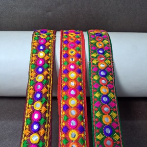 Luxury Long Lasting Polyester <b>film</b> Embroidery Lace for Wedding Dress <b>Decoration</b> Saree Blouse readymade garment from India - Product Image 1