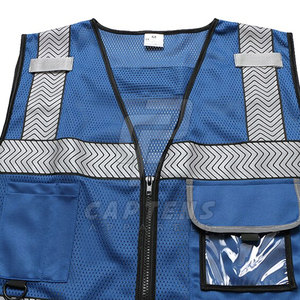 Chaleco de Seguridad Reflectante de Talla Grande, Nuevo, de Poliéster, de Secado Rápido - Product Image 4