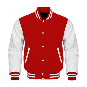Customised Fashion Crop Top Baseball Coat Loose Casual Letterman Mens Patch Polyester CollegeBaseballjacket for men - Product Image 1
