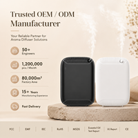 Diffuseur d'arômes sans eau 400 ml avec écran LCD, sans fil, sur pied ou mural, pour huiles essentielles, idéal pour la maison, le salon et le spa