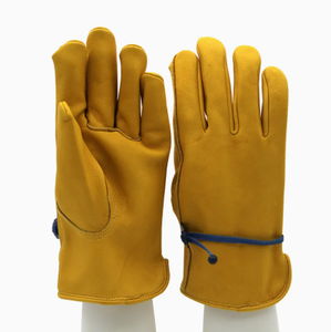Guantes de piel de cabra para guantes de trabajo de conductor de cuero puro unisex - Product Image 1