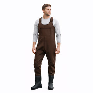 Cuissardes imperméables pour hommes, cuissardes durables pour la pêche et la chasse avec bretelles réglables - Product Image 3