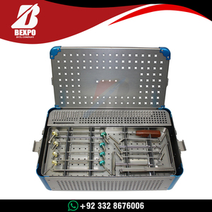 Juego de Instrumentos para Implantes Ortopédicos con Tornillo de Placa de Bloqueo, Manual, de Acero Inoxidable, para Fracturas Óseas Veterinarias, de Alta Calidad, CE - Product Image 2