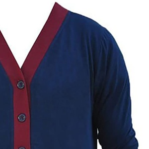 Cárdigan de Punto con Cuello en V Geométrico de Alta Calidad, Más Vendido en 2025, al por Mayor, Informal, Unisex, para Otoño e Invierno, de Lana/Acrílico - Product Image 3