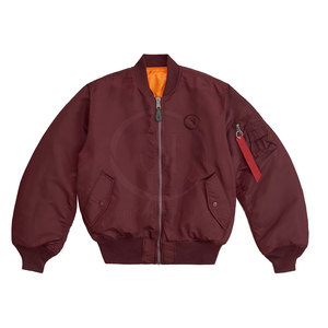 Blouson bomber pour homme de style urbain, fabriqué au Pakistan, coupe-vent, hiver, écologique, avec logo personnalisé et motif lettres - Product Image 1