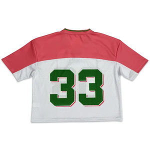 Camiseta de fútbol de transferencia de calor sublimada de malla cuadrada de ropa deportiva de moda Vintage de calidad superior - Product Image 2