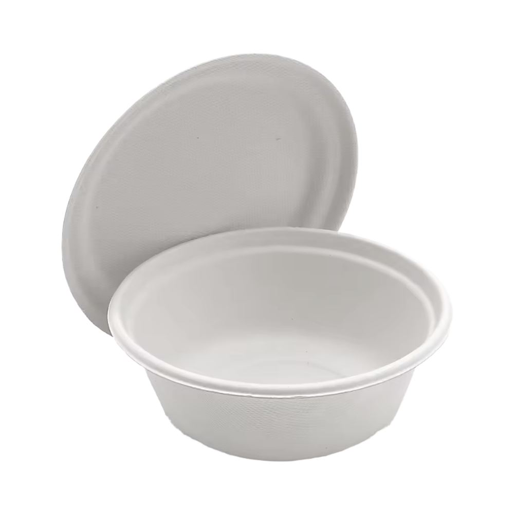 12oz White Disposable Kraft Paper Lunch Box Microwavable Freezer Safe Soup Containers Lids for Christmas Thanksgiving Food