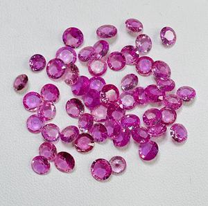 Zafiro Rosa Natural de la Mejor Calidad, 100% Natural, Talla Redonda de 5x5 mm, Gema Suelta para Hacer Anillos y Astrología al Mejor Precio - Product Image 2