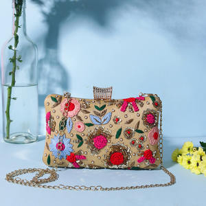 Sac de dîner brodé à la main de luxe sac de style élégant sac de soirée fille vente chaude à Dubaï par l'artisanat de luxe à bas prix - Product Image 5