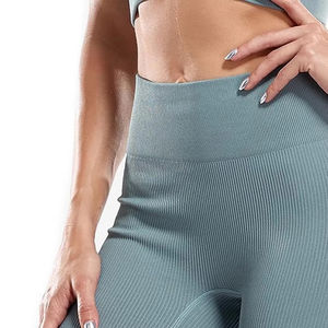 Shorts de yoga pour femmes, taille mi-haute, respirants, pour la course à pied, la salle de sport, l'entraînement, en spandex, shorts de sport personnalisables, shorts de yoga pour femmes - Product Image 6