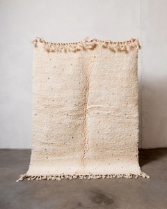 Tapis berbère vintage marocain en détresse sans perte de cheveux tapis en laine marocain tapis en laine chambre bureau - Product Image 6