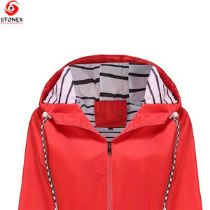 Veste coupe-vent à capuche pour femme, légère, d'hiver, à fermeture éclair, séchage rapide, personnalisable, de haute qualité - Product Image 6