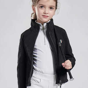 Chaqueta Ecuestre para exteriores de primavera y otoño para niños OEM, chaqueta cálida a prueba de viento para ropa de equitación - Product Image 2