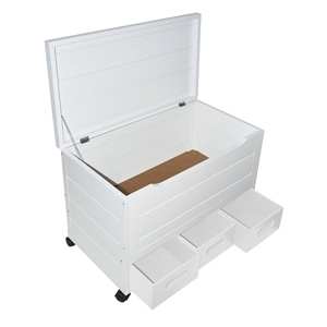 Cassettiera WELL HOME bianca a 3 cassetti 70.5x40x55.5cm - Product Image 3