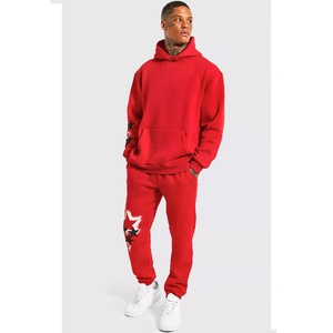 Chándales de hombre transpirables de color sólido de manga larga para ropa informal de diseño personalizado a la venta - Product Image 1