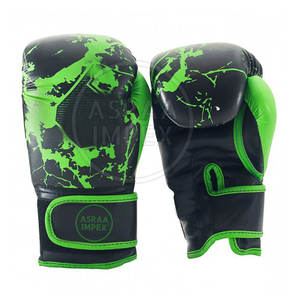 Guantes de boxeo de buena calidad Guantes de boxeo con logotipo personalizado Guantes de boxeo de material de cuero resistente - Product Image 1