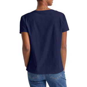 T-shirt graphique unisexe personnalisé en coton grande taille robe surdimensionnée pour les femmes avec broderie décoration technique teint en plaine - Product Image 3