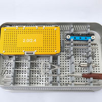 Kit orthopédique vétérinaire réutilisable Toolmed 2.0/2.4 mm, plaque de blocage TPLO, instruments pour la chirurgie des chiens et des chats