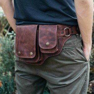 กระเป๋าคาดเอวกันน้ำสำหรับผู้ชายกระเป๋าคาดเอวหนังวัวลายจระเข้ออกแบบได้ตามต้องการ - Product Image 6