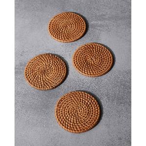 Posavasos de ratán para mesa, venta al por mayor, manteles individuales de yute tejidos naturales personalizados, posavasos de piedra redondos resistentes al calor - Product Image 3