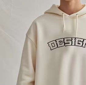 Sudaderas con capucha de algodón 100% de talla grande de estilo informal Ropa de invierno transpirable con cuello con capucha de patrón sólido de alta calidad-Venta en línea - Product Image 2
