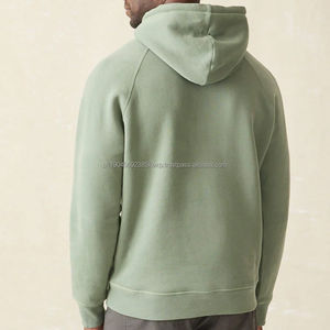 เสื้อฮู้ดผ้าฟลีซแบบกำหนดเองสำหรับผู้ชาย เสื้อสเวตเชิ้ตมีฮู้ดผ้าฝ้ายออร์แกนิก เสื้อฮู้ดผ้าฟลีซผู้ชายแบบยั่งยืน เสื้อฮู้ดผ้าฟลีซทรงโอเวอร์ไซส์ลำลอง - Product Image 2