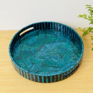 Decoración de regalo para el hogar, bandejas de nácar, bandeja de exhibición de fregona hecha a mano de Vietnam, precio directo del proveedor - Product Image 1