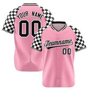 เสื้อเบสบอลผ้าโพลีเอสเตอร์100% ชุดยูนิฟอร์มลายทางออกแบบได้ตามที่ต้องการสไตล์ลำลองน้ำหนัก170กรัม - Product Image 5