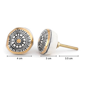 SHUBHAM Modern multi-coler Ceramic <b>Drawer</b> Knob <b>Brass</b> Fittings Handmade Adjustable Decorative Cabinet <b>Pull</b> Bedroom Bathroom Mall - Product Image 4