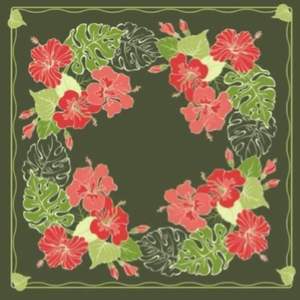 Bandana carré en coton de style uni personnalisé avec logo personnalisé Design en satin de soie polyester pour adultes - Product Image 1