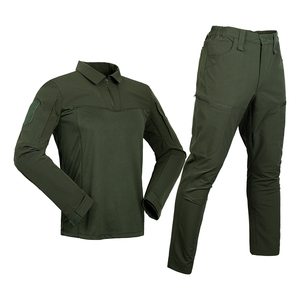 Wholesale Breathable Men's Tactical Uniform Customise Black <b>Camouflage</b> <b>Shirt</b> Pants with OEM ODM Services Available - Product Image 6