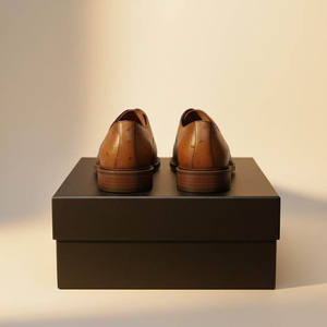 High Quality Genuine Leather Handmade Brogue Fashion Trend <b>Slip</b>-<b>On</b> Pointed Comfortable Flat Walking Business Formal Casual <b>Shoes</b> - Product Image 5