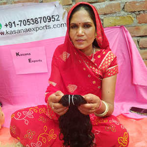 Vente en gros vendeur de paquets bruts non transformés machine à tisser à cuticule alignée vietnamienne double trame extensions de cheveux humains à ondes profondes - Product Image 6