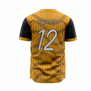 Uniforme de béisbol para hombre Ropa deportiva de poliéster de la mejor calidad Nombre del equipo personalizable Precio al por mayor - Product Image 5