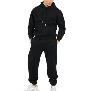 Ensemble de survêtement en molleton de coton lourd pour le printemps et l'automne, logo brodé, survêtement OEM personnalisé, multi-poches, survêtement pour hommes - Product Image 2