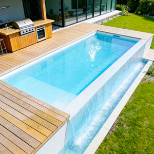 Piscina de Fibra de Vidrio Modular Grande, Lista para Instalar, Resistente a Grietas y Rayos UV, para Proyectos Comerciales de Hoteles y Resorts con Funciones de Spa - Product Image 4