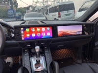 DaoLuTong Double Écran Interactif Lecteur DVD Voiture 12.3" Radio Android Navigation GPS Carplay LHD pour Porsche Cayenne 2010-2017