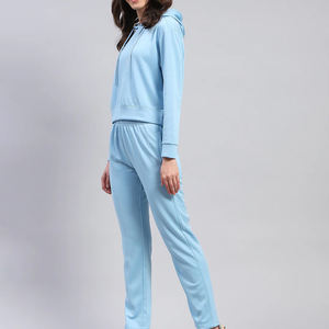 2025 nuevo chándal de mujer, chándal de dos piezas de gran tamaño liso para damas en Pakistán, forro polar tecnológico de algodón 100% de alta calidad - Product Image 3