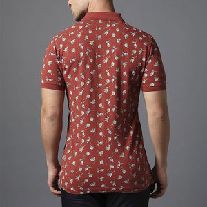 Polos transpirables con estampado OEM para hombre, polos con diseño de tu propio logotipo para hombre, polos de algodón de manga corta para hombre de la mejor calidad - Product Image 4