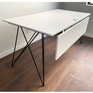 Minimalist Design Office/Bedroom <b>Computer</b> <b>Table</b> 140x80cm Powder-Coated Steel Legs BGD68061 - Product Image 6