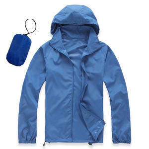 Unisex Winter Waterproof Quick Dry Hooded <b>Zipper</b>-Up Windbreaker Jacket with Digital Printing and Beaded Design - Product Image 1
