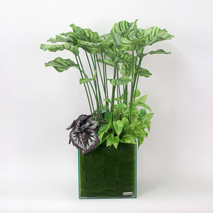 Flores al aire libre jardín realistas mini plantas artificiales grandes de lujo nuevas al por mayor - Product Image 1