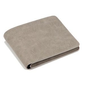 Unisex Men's Women's RFID Bifold <b>Wallet</b> Slim Leather Card Organizer <b>Zipper</b> Closure Chains Business Casual Coffee Color - Product Image 3