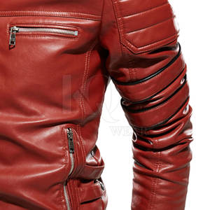 Veste en cuir pour homme, style streetwear tendance, coupe confortable pour la saison hivernale et les sorties nocturnes - Product Image 5