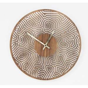 Horloge de bureau analogique en bois avec chiffres, horloge moderne au design minimaliste pour la maison, le bureau et la décoration de bureau - Product Image 5