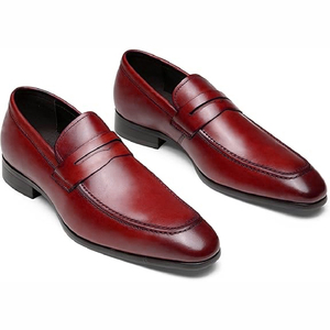 Zapatos de cuero de calidad superior a bajo precio, zapatos planos antideslizantes informales de negocios para hombres, zapatos de estilo británico de gran tamaño - Product Image 2