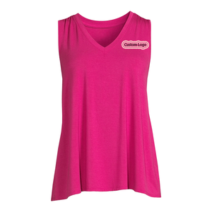 Las camisetas sin mangas M & F para mujer con logotipos personalizados que son ligeros y transpirables están a la venta - Product Image 1