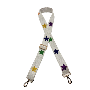 Sangle de perles de rocaille pour sacs à bandoulière Sangle brodée de perles de rocaille de style festival pour sacs à main - Product Image 2